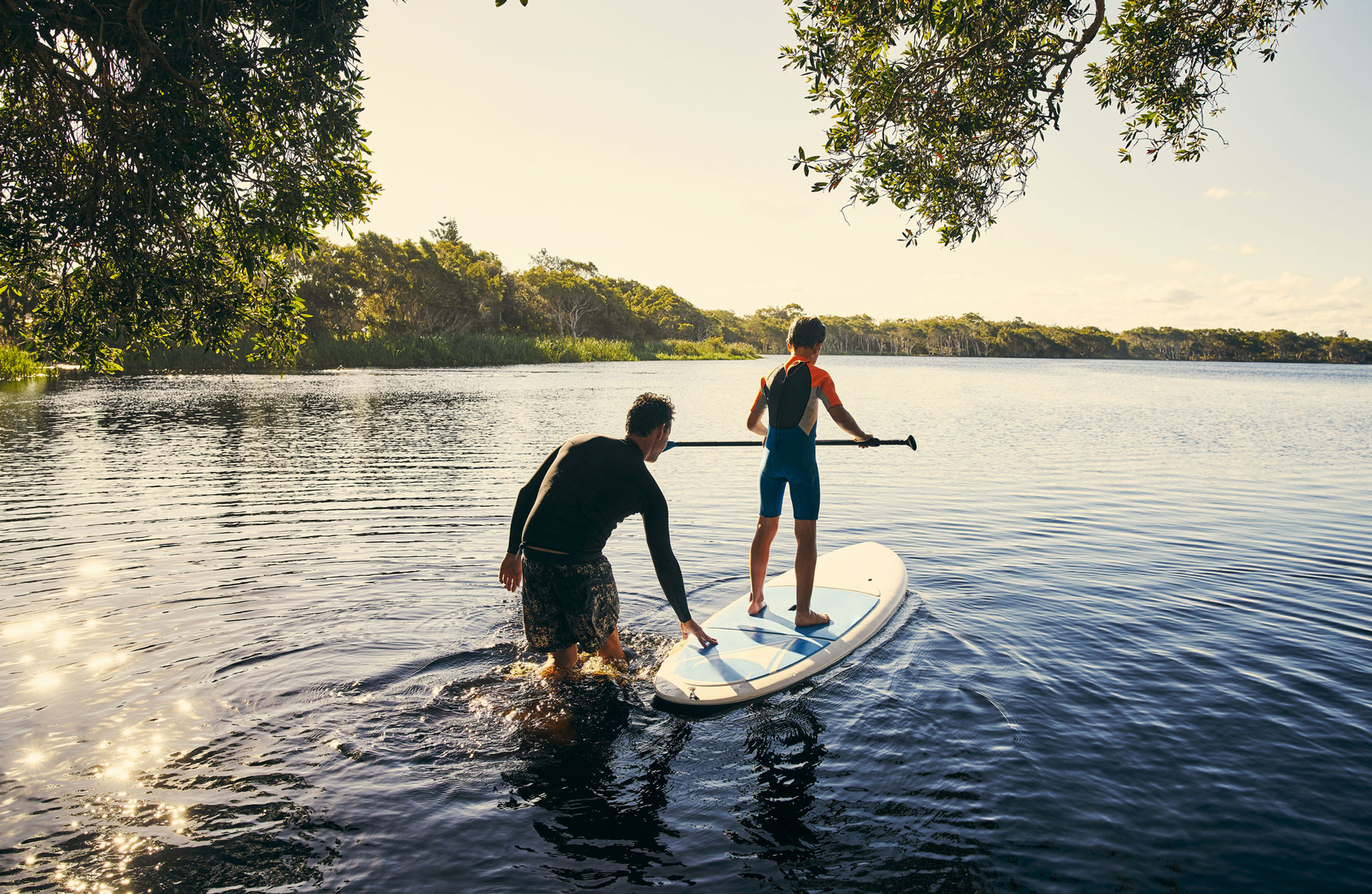 Paddle boarding